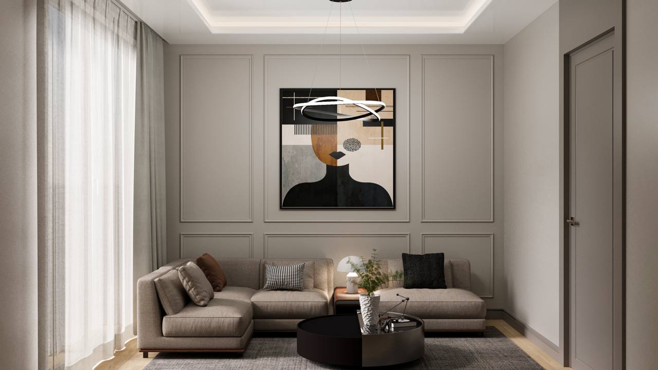 2+1 96–109 m² örnek iç mekân